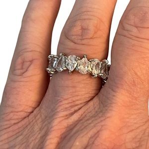 Ludovic Moissanite Size 7 Eternity Band With Box